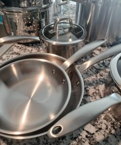 Duxtop Professional Stainless Steel Pots and Pans Set, 17PC Induction Cookware Set, Impact-bonded Technology 45 71kzDPbPfQL