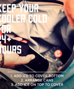 ICEMULE Classic Collapsible Backpack Cooler – Hands Free, 100% Waterproof, 24+ Hours Cooling, Soft Sided Cooler Large - 20L Blaze Orange 17 71kzawpdQpL