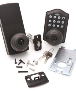 Honeywell Safes & Door Locks - 8732401 Electronic Entry Knob Door Lock, Oil Rubbed Bronze, 6.5 x 8.8 x 9 inches Tradional 19 71l 1c4nqXL