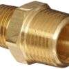 Anderson Metals 56123-0804 Brass Pipe Fitting, Reducing Hex Nipple, 1/2" Male Pipe x 1/4" Male Pipe 1/2" x 1/4" 50 71l Jaz VVL