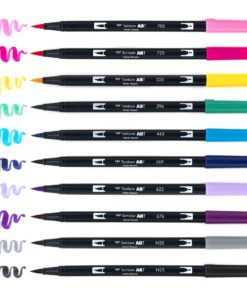 Tombow 56188 Dual Brush Pen Art Markers, Galaxy, 10-Pack. Blendable, Brush and Fine Tip Markers 1-Pack 32 71l hhcO wL