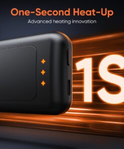 Hand Warmers Rechargeable, 2 Pack 6400mAh Electric Hand Warmer, 16 Hours Lasting, Great for Outdoors, Camping, Gifts for Men Women Black 2 Pack 26 71l1mJS0mJL