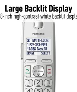 Panasonic Link2Cell Bluetooth Cordless DECT 6.0 Expandable Phone System with Answering Machine and Enhanced Noise Reduction - 5 Handsets - KX-TGE475S (Silver) Five Handsets - KX-TGE475S 30 71l1uU8hfSL