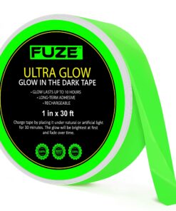 Lockport Glow in The Dark Tape - 30 Ft x 1 in - Bright, Rechargeable, Reflective and Long-Lasting - Halloween Decor, Outdoor Sports, Night Decorations, and Home Marking Single 24 71l2TT43AfL