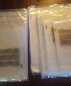 Poly Bags with Suffocation Warning 6x9", 8x10", 9x12", 11x14" - Combo Pack of 400 (100 each size) - Clear Poly Bags by Retail Supply Co - Resealable Combo (100 Each) - 6x9" 8x10" 9x12" 11x14" Suffocation Warning - Resealable Seal 24 71l2j1e9UqL