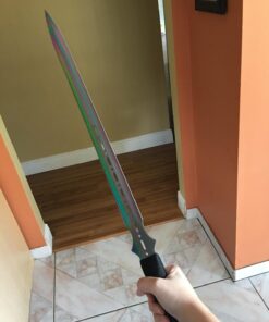 SZCO Supplies Rainbow Ninja Sword with 2Piece Throwing Knives Sam 45 71l3 Co1zL 1