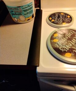 Stove Counter Gap Cover - Flexible Easy Clean Heat Resistant Wide & Long Gap Cap Fillers, Seals Spills Between Appliances, Furniture, Stovetop, Oven, Washer & Dryer, Set of 2 (Black, 21 Inches) 21'', Black 36 71l3izTP4TL