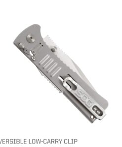 SOG SlimJim Folding Pocket Knife- SOG Assisted Technology w/ Tactile Bumps and Cutout Aid, Reversible Carry Clip, AUS-8 Stainless Steel Body (SJ31-CP), One Size, Hardcase Black 19 71l50342rFL