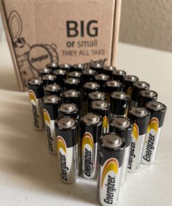 Energizer AA Batteries, Alkaline Power Double A Battery Alkaline, 32 Count 32 Count (Pack of 1) 45 71l5bvRfC2L