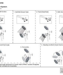 Ana Bath 5-Inch Anti-Clog High Pressure LARGE Dual Shower Head with Handheld Spray - 5 Unique Spray Modes/BRASS CONNECTOR/5 Ft Stainless Steel Hose/Spot Resist Brushed Nickel 28 71l5pYNlwL