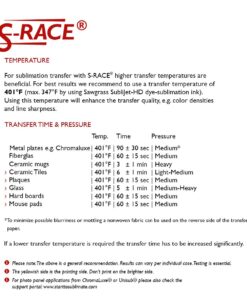 S-RACE Sublimation Paper 8.5 x 14 inch, 100 Sheets - Vibrant Colors, Instant Dry, Smear-Proof, No Roller Marks - Sublimation Ink Required 8.5 x 14 (Legal size) Standard (100 Sheets) 14 71l6XsilHXL