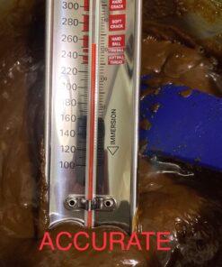 KitchenAid KQ907 Curved Stainless Steel Paddle Style Candy and Deep Fry Thermometer with pan clip, TEMPERATURE RANGE: 100F to 400F, Black 27 71l7k8wQS0L