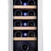 Kalamera Mini Fridge 18 Bottle - 12 inch Wine Cooler Refrigerator, Built-in or Freestanding, with Stainless Steel & Double-Layer Tempered Glass Door, and Temperature Memory Function Wine Fridge 12Inch/18 Bottles 49 71l7m6CkLTL