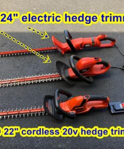 BLACK+DECKER 20V MAX Cordless Hedge Trimmer, 22 Inch Steel Blade, Reduced Vibration, Battery and Charger Included (LHT2220), Orange 35 71l8N4TlrgL