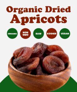 Organic Dried Apricots, 1 Pound – Non-GMO, Kosher, Unsulfured, Raw, Vegan, Bulk 12 71l8PUJ4tML