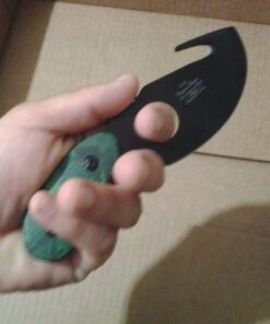 Elk Ridge-Outdoors 2-PC Fixed Blade Hunting Knife Set-Black Stainless Steel Skinner&Gut Hook Blades,Camo Coated Nylon Fiber Handles,Nylon Sheath-Hunting,Survival-ER-300CA,7-Inch/6.5-Inch Overall 40 71l8ei3vkjL