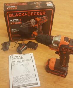 BLACK+DECKER 20V MAX Matrix Cordless Drill/Driver (BDCDMT120C), Drill Kit (Orange) Drill Kit (Orange) 27 71l94YSOh L