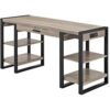 Walker Edison Industrial Wood Computer Writing Desk 4 Storage Shelves and Gaming Gamer Command Center Workstation Desk Home Office, 60 Inch, Driftwood 22 71lAIfbfAbL