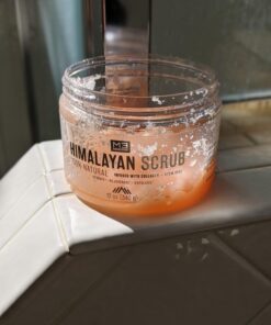 Himalayan Salt Scrub Face Foot & Body Exfoliator Infused with Collagen and Stem Cell Natural Exfoliating Salt Body Scrub for Toning Cellulite Skin Care by M3 Naturals 12 Ounce (Pack of 1) 47 71lANMICsML 1