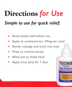 ZYMOX Enzymatic Ear Solution with 0.5-Percent Hydrocortisone, for Dog & Cat, 1.25 oz 1.25 Fl Oz (Pack of 1) 27 71lAT5LnFBL