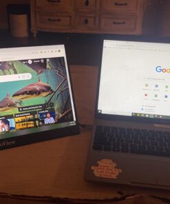 InnoView Portable Monitor for Laptop, 15.6 Inch FHD 1080P IPS Eye Care Screen with Stand 180° Adjustable, Dual Speaker Travel Monitor for Laptop PC MAC Phone PS5/4 Xbox Switch 25 71lB4quWfCL