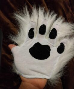elope White Kitty Polar Bear Rabbit Costume Fingerless Paws Standard 7 71lCLUQ0qCL