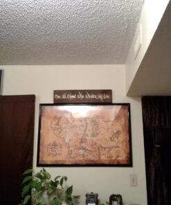 POSTER STOP ONLINE The Hobbit/The Lord of the Rings - Movie Poster/Print (Map of Middle Earth - Limited Dark/Sepia Edition) (Size 36" x 24") (Unframed) Unframed 27 71lCRUjGFfL