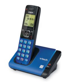VTech CS6719-15 DECT 6.0 Phone with Caller ID/Call Waiting, 1 Cordless Handset, Blue 1 Handset 29 71lCj6ynsKL
