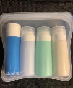 Stasher Reusable Silicone Storage Bag, Food Storage Container, Microwave and Dishwasher Safe, Leak-free, Sandwich, Clear Single 62 71lCtlg kPL