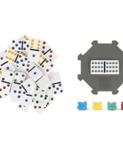 Spin Master Games Double Fifteen Color Dot Dominoes Game in a Tin (6029741) 23 71lD3hrQAzL