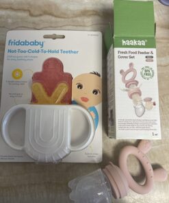 Frida Baby Not-Too-Cold-to-Hold BPA-Free Silicone Teether for Babies 35 71lEU2svrgL