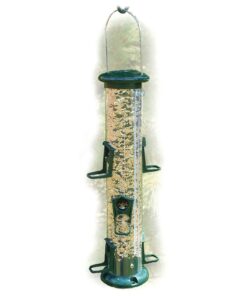 Alternative view of Woodlink Inch NATUBE12 Audubon Plastic 6 Port Seed Tube Feeder, Green, 15-I, Beige