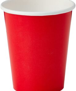 Unique Industries Solid Paper Cups, 9 oz, Ruby Red 8 71lFCHfc6yL