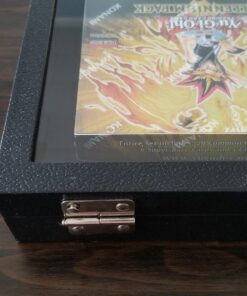 Novel Box Half-Size Glass Top Black Leatherette Metal Clasp Jewelry Display Case 8.25X7.25X2 + Custom NB Pouch Half-Size: 8.25X7.25X2 12 71lFpujSVeL