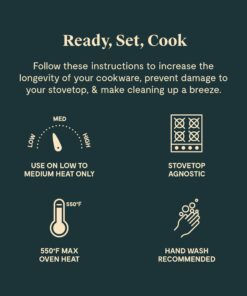 Caraway Nonstick Ceramic Cookware Set (12 Piece) Pots, Pans, Lids and Kitchen Storage - Non Toxic, PTFE & PFOA Free - Oven Safe & Compatible with All Stovetops (Gas, Electric & Induction) - Sage 42 71lG8NfKsKL 2