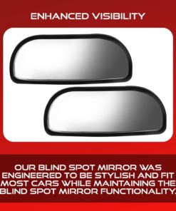 Blind Spot Convex Car Rear View Mirror: Rearview/Side Stick On Mirror Automotive Accessories | Narrow Blindspot Mirrors For Car By Utopicar (2 pack) 17 71lG8zcfWrL
