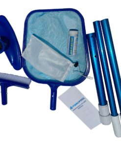 FibroPool Above-Ground Pool Maintenance Kit (Telescoping Pole, Leaf Rake, Vacuum and Brush) 13 71lGNOxWZL