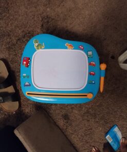 KOKODI Toddler Magnetic Drawing Board with Sturdy Legs, Large Colorful Mess Free Sketch Scribble Doodle Pad, Christmas Birthday Gifts Toys for Boys Kids Preschooler Age 18 Month to 1 2 3 Years Old Blue 19 71lGkmNWgNL