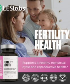 LES Labs Fertility Health – Cycle Regulation, Ovulation & Fertility Support, Hormonal Balance, Ovarian Health – Myo-Inositol, Vitex, Chaste Tree, DIM & Folate – Non-GMO Supplement – 60 Capsules 24 71lH76t6LQL 1