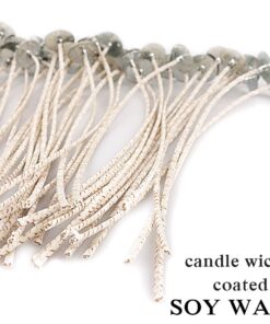 EricX Light 100 Piece 8 inch Soy Wax Candle Wick,Cotton & Paper Interwoven core,Large,for Candle Making,Candle DIY 17 71lHQrkFhtL