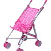 Precious Toys Baby Doll Stroller, Pink & White Polka Dots Baby Stroller for Dolls, Foldable Toy Baby Stroller, Toy Stroller for Baby Dolls, Doll Strollers for Girls 2 Years Old and Older, Toddlers 53 71lHTpSemvL