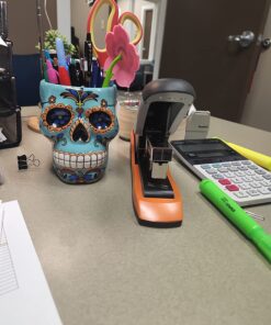 Swingline Stapler, 70 Sheet Capacity, Optima 70, Jam Free, Reduced Effort, Soft Grip, Metal, Black and Silver (87875) Half Strip 29 71lHnz31elL