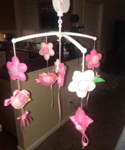 26inch White Baby Crib Mobile Music Box Bed Bell Toy Holder Arm Bracket Nut Screw Music Box Holder Set Parts for Baby Bed Perambulator (Without Dolls) 25 71lIDC7XnFL