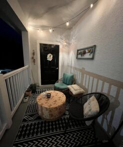 Outdoor String Lights 25 Feet G40 Globe LED Patio Lights with 13 Edison Plastic Bulbs(1 Spare), Waterproof Connectable Hanging Christmas Lights for Backyard Porch Balcony Party Xmas Decor, Black Black - LED 25 ft 36 71lIkorymJL