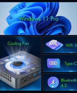 Trycoo WI-6 Mini PC, Intel 12th Gen N100 Mini Computer,16GB DDR4 RAM 512GB SSD,Triple 4K Display/2*USB3.2/WiFi/Bluetooth/Full Function Type-C/Gigabit Ethernet/Support 64GB RAM and 2TB SSD Extensions Intel 12th N100 16GB DDR4 RAM 512GB SSD 21 71lIzL 8JOL