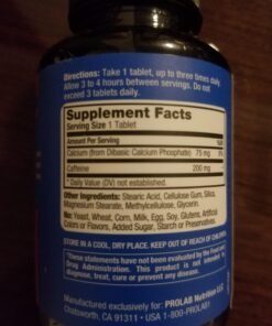 ProLab Caffeine Tablets 100 Count Unflavored 100 Count (Pack of 1) 40 71lJ64sSi0L