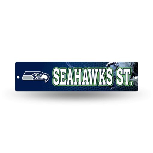 Rico Industries NFL Plastic Street Sign Plastic 4" x 16" Street Sign Seattle Seahawks Team Color