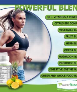 Power By Naturals Vital Core Daily Keto Vitamins - Whole-Food Keto Multivitamin for Women & Men | Supports Energy, Tiredness, and Keto Flu | with Digestive Enzyme & Probiotics | 90 Tablets 10 71lJdnIXQL