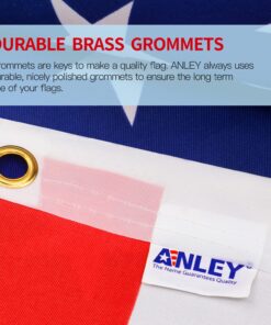 Anley Fly Breeze 3x5 Foot American US Flag - Vivid Color and UV Fade Resistant - Canvas Header and Double Stitched - USA Flags Polyester with Brass Grommets 3 X 5 Ft 3x5 Ft 23 71lK3tKcrxL