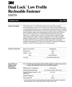 3M Dual Lock Reclosable Fasteners, Heavy Duty Industrial Use, Clear, TB3561, 1" x 10 ft Mated Strip, Indoor/Outdoor Use, Great for Metal, Glass, Acrylic, PC, ABS 16 71lKCjCzOL